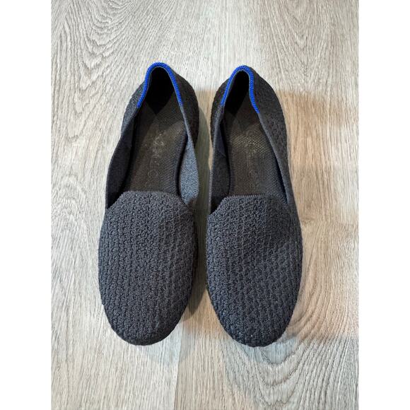 Rothy’s The Loafer in Black Honeycomb Size 7 Classic Knit Flats - Picture 1 of 5